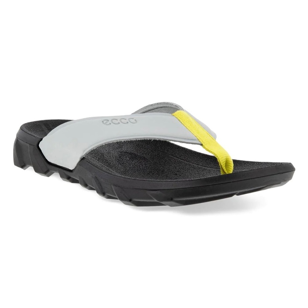 NIB Ecco MX Flipsider Chill Flip Flops Thong Slide Sandals Concrete